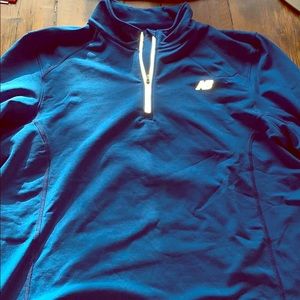 New Balnce blue quarter zip fleece